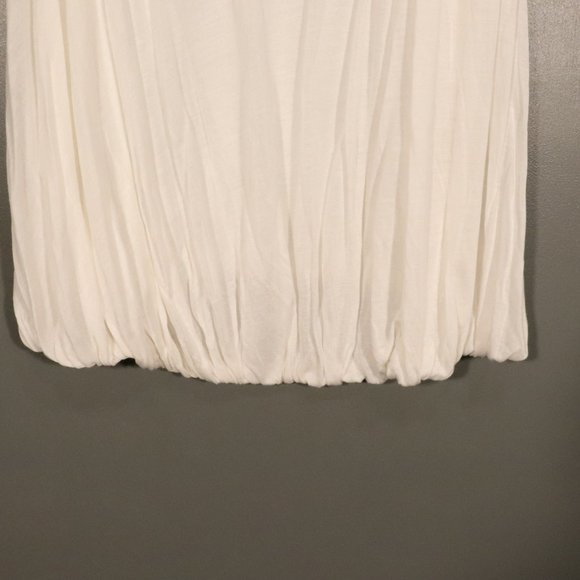 NWT Halston Heritage X Revolve Drapey Rolled Hem Tank in Ivory - Picture 9 of 10